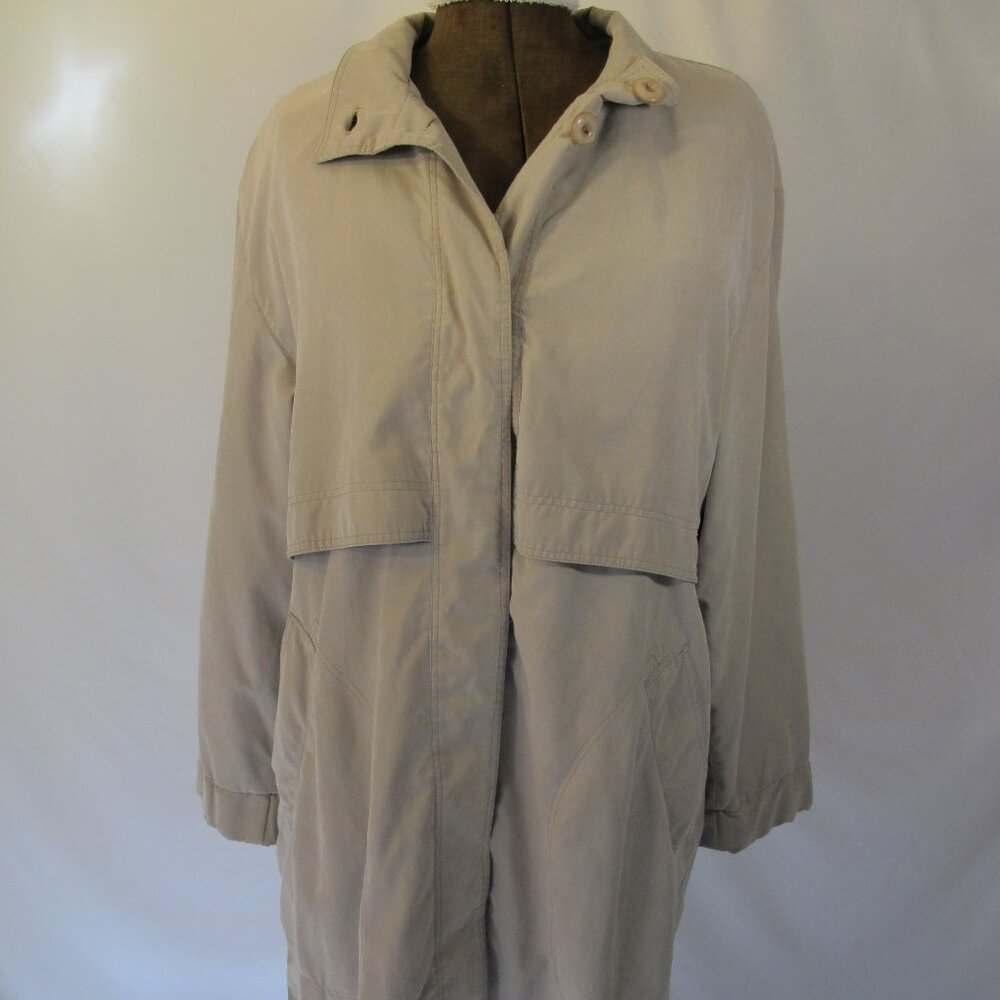 Misty Harbor beige raincoat - mid-thigh  14